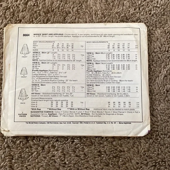 Vintage Lot of Sewing Patterns Lot #2 - Picture 3 of 9